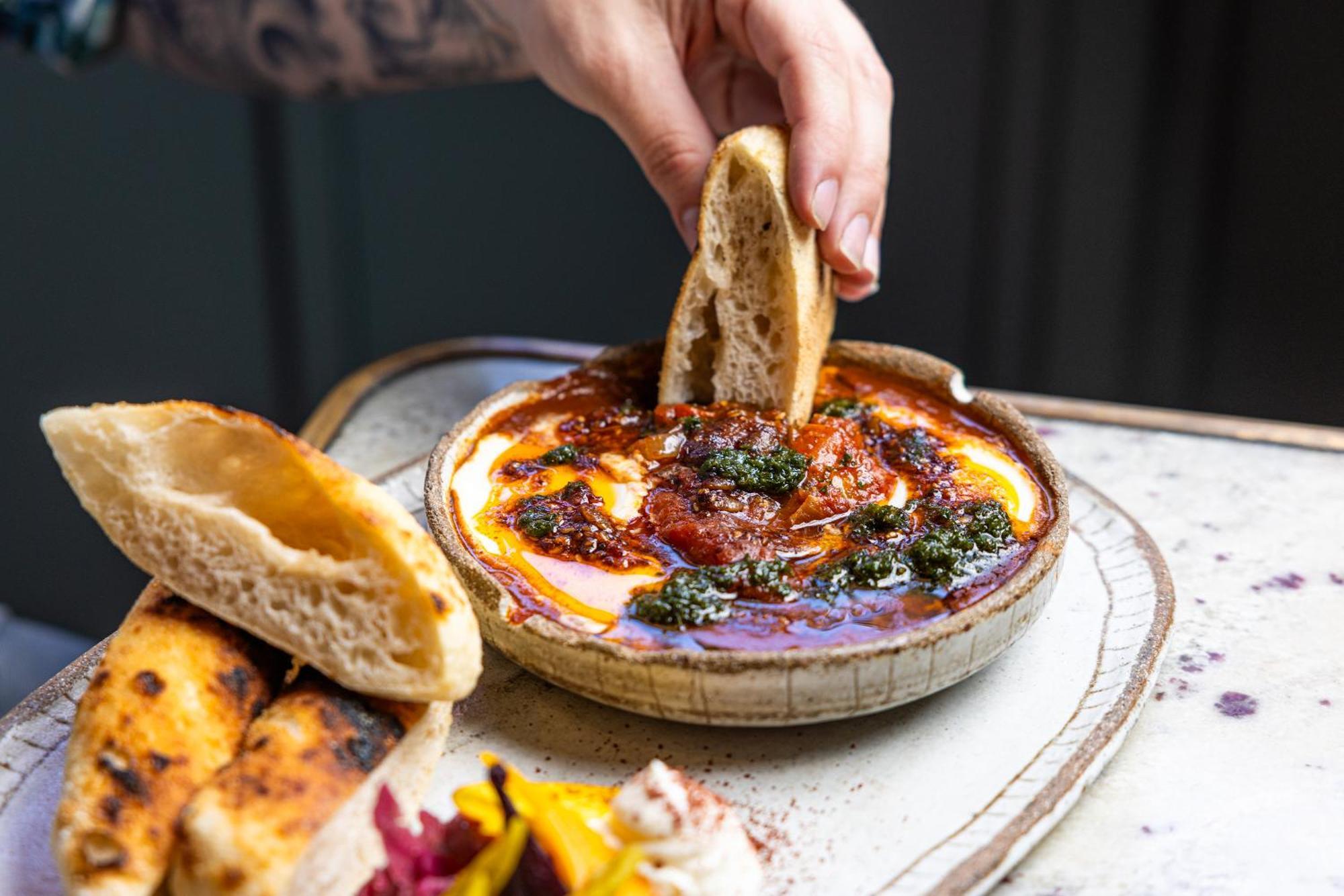 Ovolo The Valley Brisbane Exterior foto Baked feta with honey and walnuts
